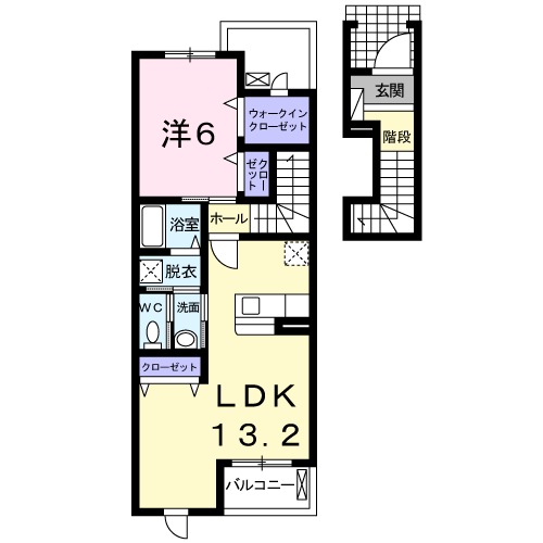ジェルメ・メゾンM.3号館の間取り