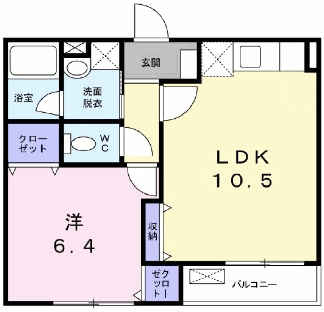 ミニョン・コリーヌの間取り
