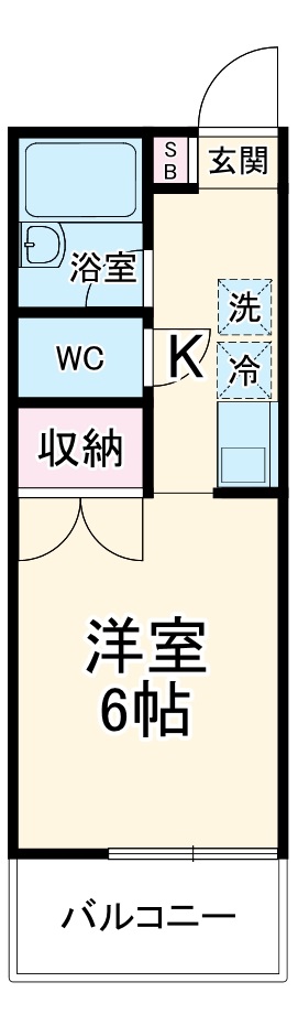 湘南台の完工年月(1993年3月)築の賃貸アパートの間取り