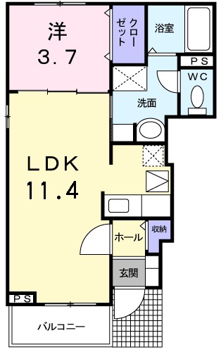 サニースクエアⅡの間取り
