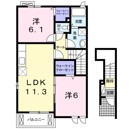 クレメント・ヒルの間取り