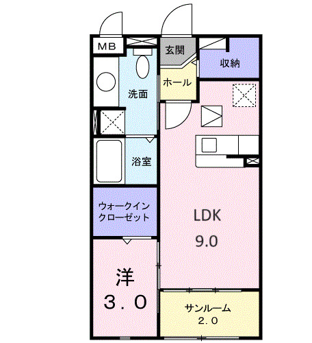 グレイスタウンCの間取り