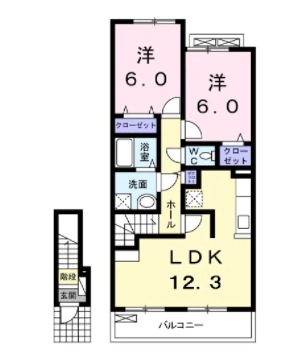 ラフレシールⅡの間取り