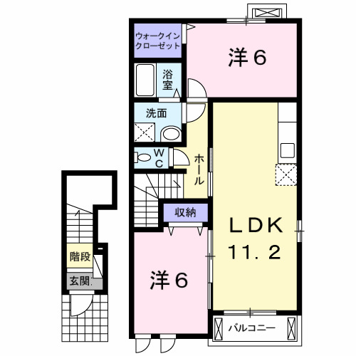 メゾン・ド・ルミノ Ⅲの間取り