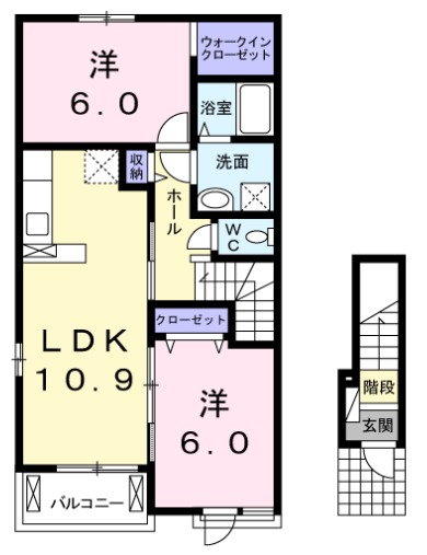グレイスベルAの間取り