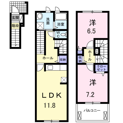 フェリーチェ Ⅱの間取り