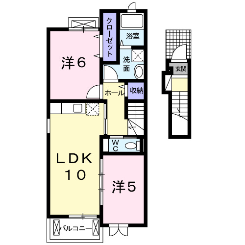 グランジェ Ⅲの間取り