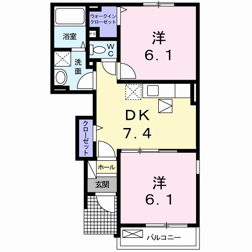 プラシードki Ⅱの間取り