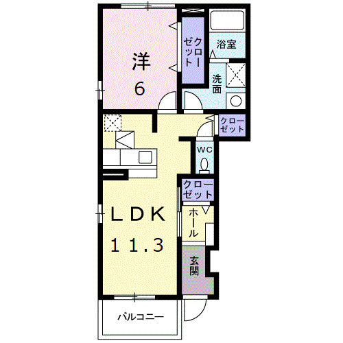 クラールの間取り
