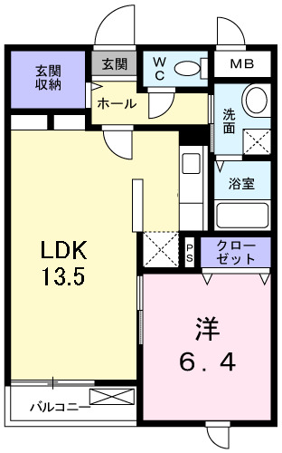 クレール青葉台の間取り