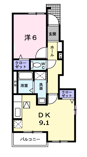 ヒルクレスト Ⅱの間取り