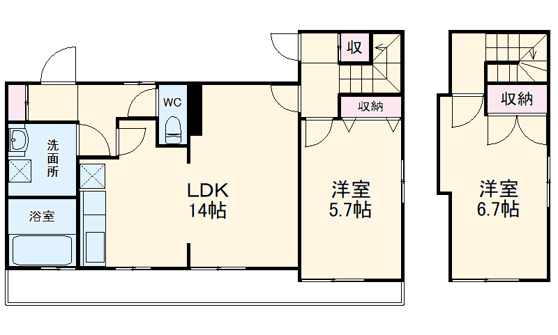 アトリエ・ノアの間取り