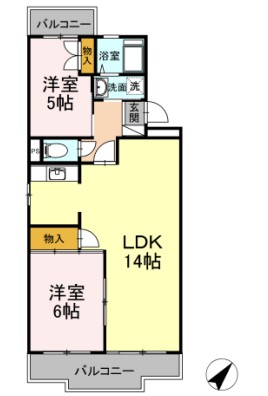 山王塚レジデンスの間取り