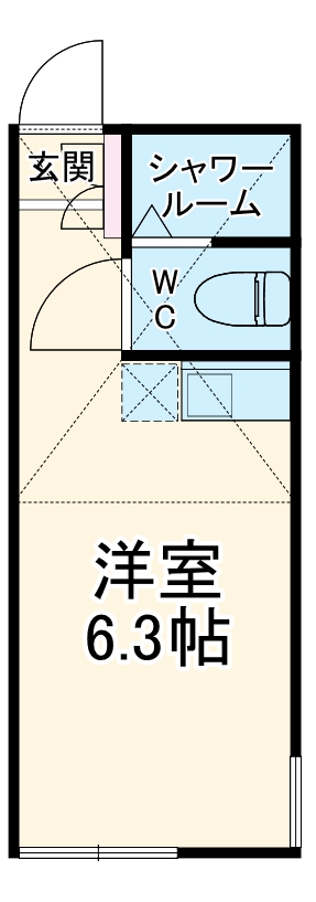 ユナイト塩浜ガリレオの間取り