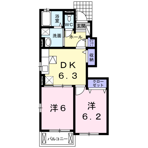 リバーサイドガーデンの間取り