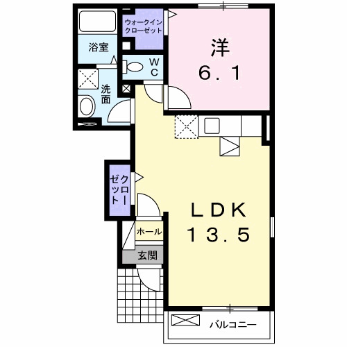 メゾン フローラAの間取り