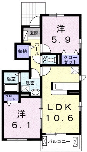 アット イーズの間取り