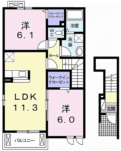 ブランシュールBの間取り
