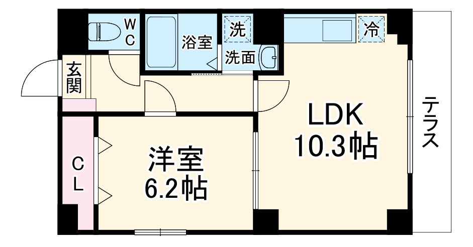 Ｋｏｏｚａ麩屋町の間取り