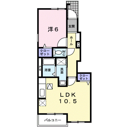 ビサイド・萩Bの間取り