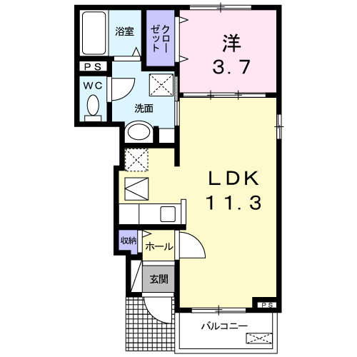 ル・エスターテの間取り