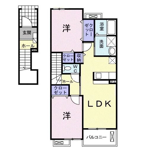 ポワールメゾンDの間取り