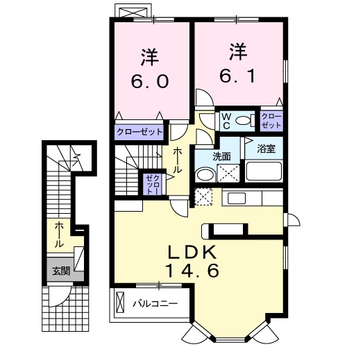 ポン・ピエール フレーズの間取り