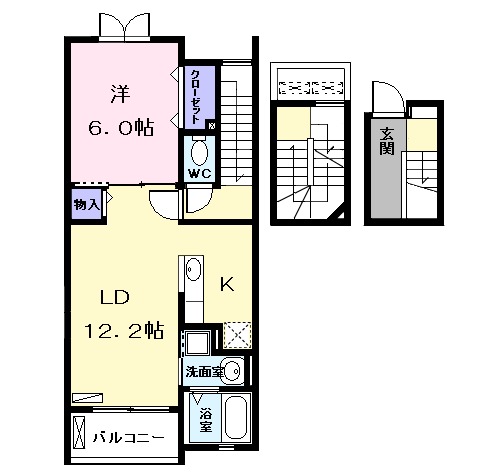 アリビエ Ⅰの間取り