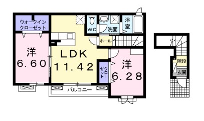 ベルフォ-レ Ⅰの間取り