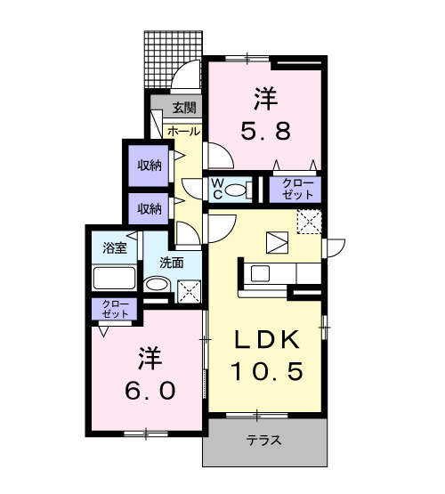 アウローラ・YⅠの間取り