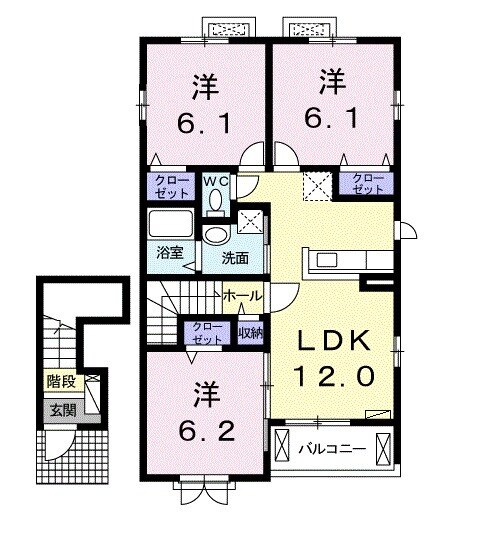 ボナール悠の間取り