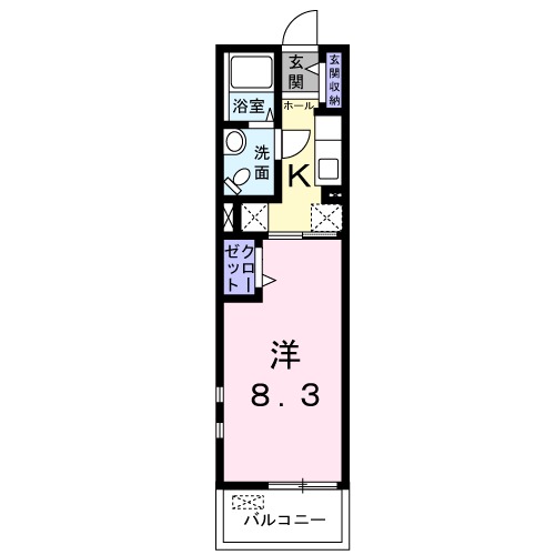 コリーヌ ベルメゾン Sの間取り