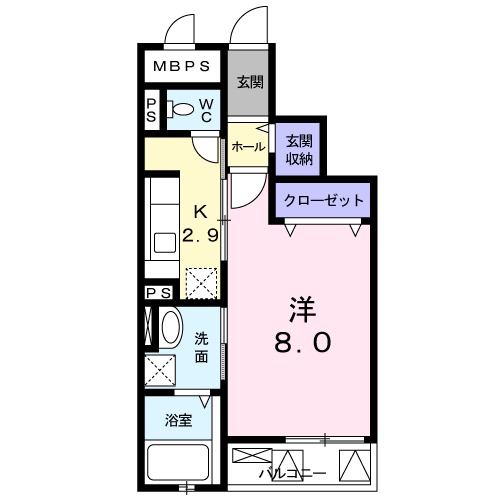 シェリール河崎3の間取り