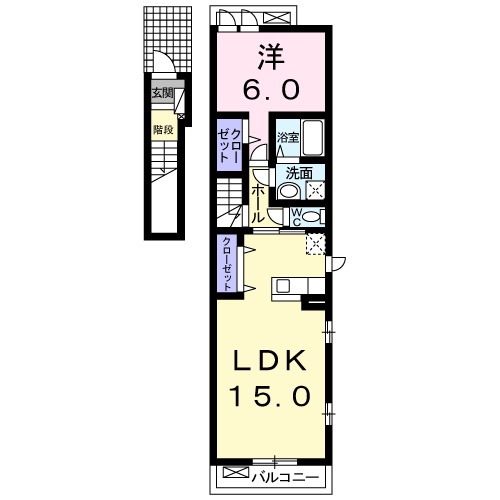 サニーガーデン Aの間取り