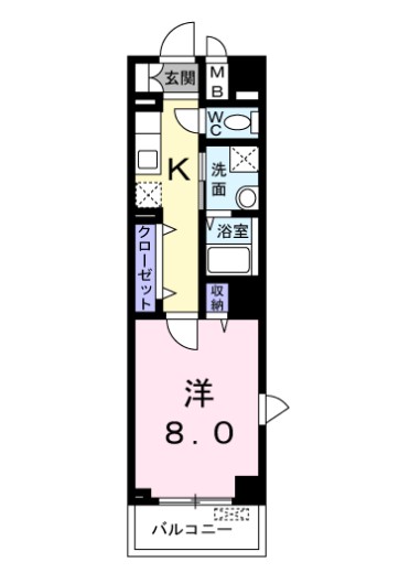 アクシア横浜鶴見の間取り