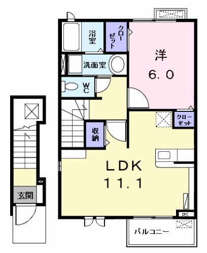 カーサ・プリーマ Ⅱの間取り
