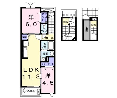 モデッサはるの間取り