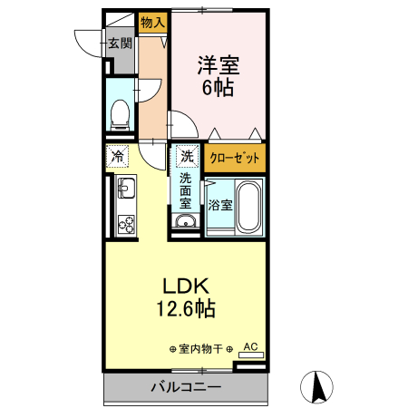 Lupinus A棟の間取り
