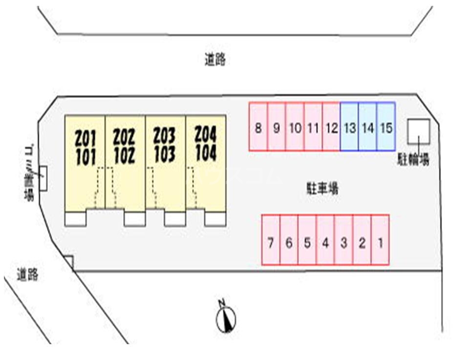 2/5 駐車場