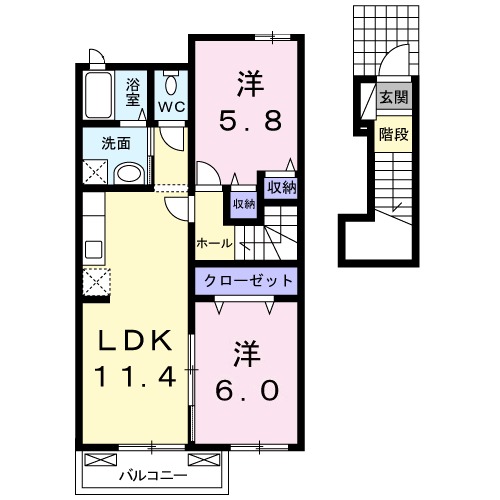 レイクヒルズ Ⅱの間取り