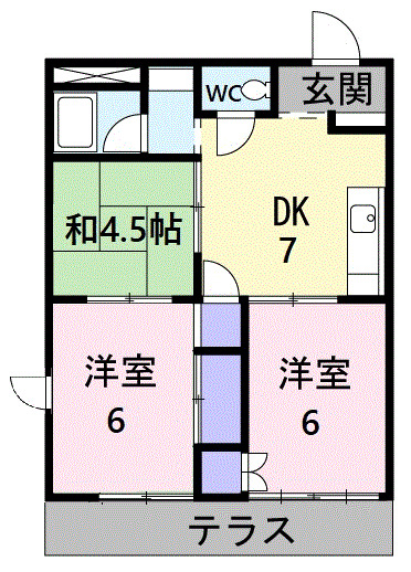 シティハイツM・Nの間取り