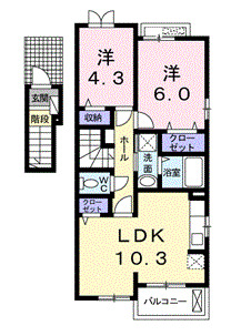 フラワー御園の間取り