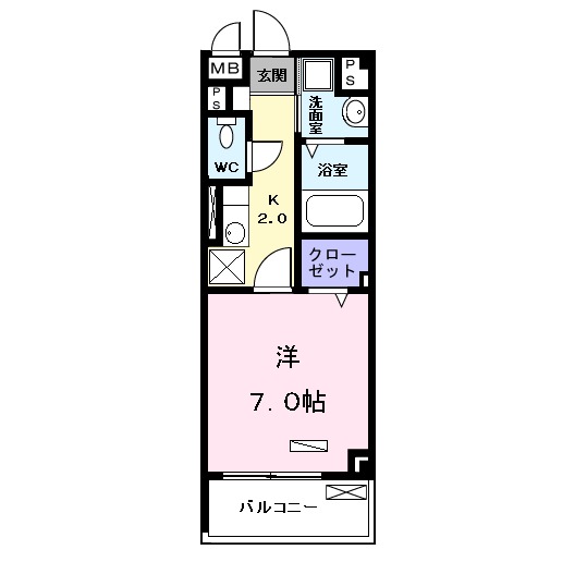 プラシード Ⅰの間取り