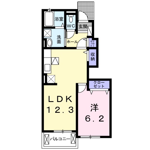 ソアレ Bの間取り