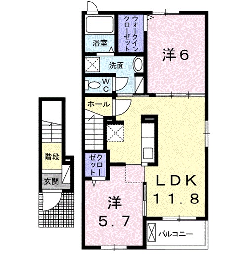 アリエッタ小塚山 Ⅰの間取り