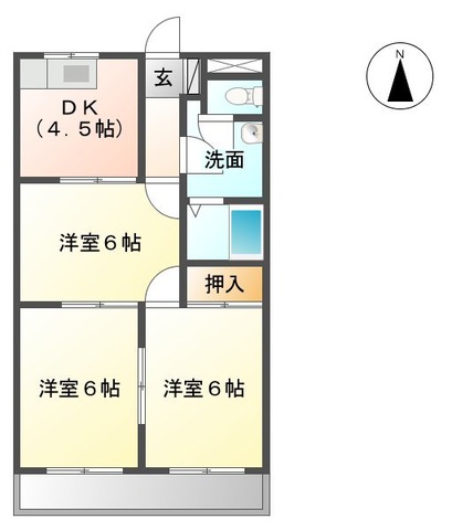 ロイヤルメゾン高森の間取り