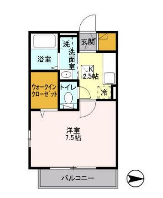 カーサ ドルチェの間取り