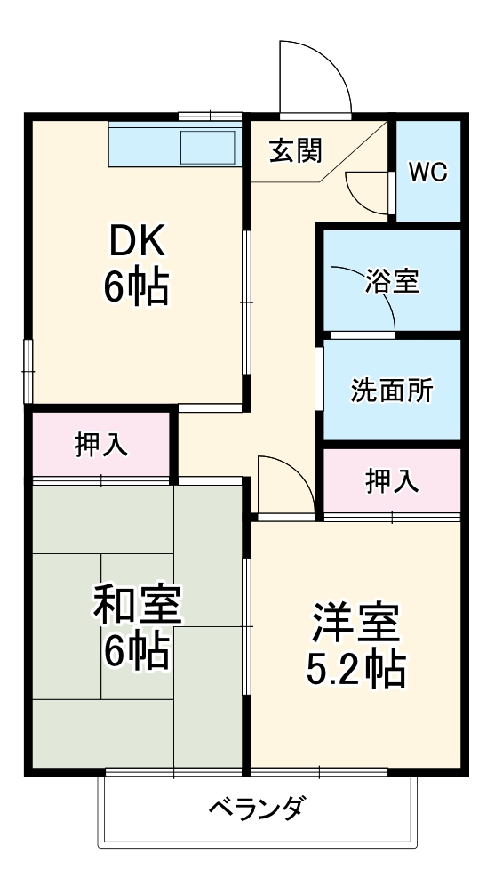 フラワーコーポの間取り