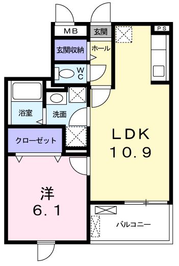 グリーンビラ郷美の間取り