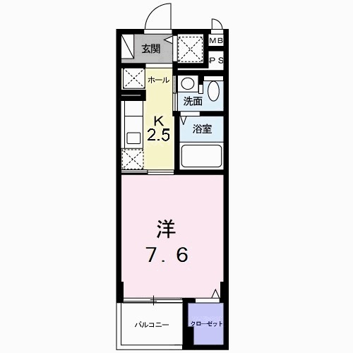 カーサソーレの間取り